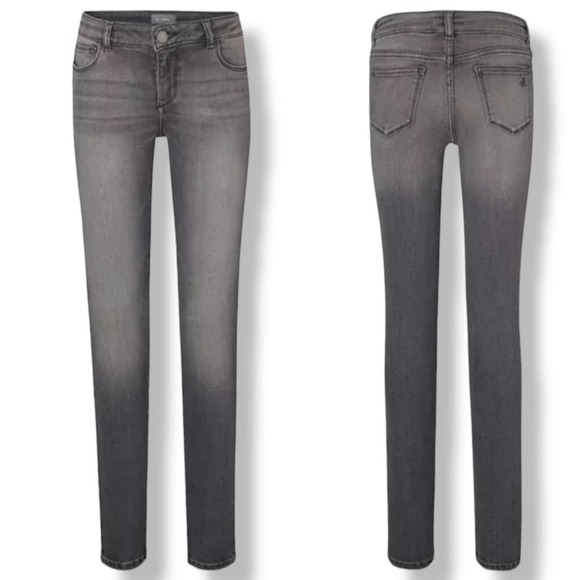 DL1961 Jeans Girl 16 Drizzle Gray Chloe Skinny Sustain Botanic Fiber Stretch NEW